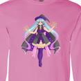 thumbnail image 4 of Inktastic Beautiful Purple Anime Witch Long Sleeve T-Shirt, 4 of 5