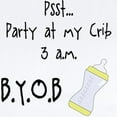 thumbnail image 2 of CafePress - Party At My Crib BYOB Infant Bodysuit - Baby Light Bodysuit, Size Newborn - 24 Months, 2 of 4
