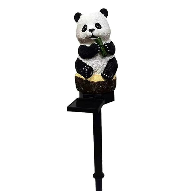 Toystoory Lámpara de panda, decoración de iluminación de paisaje de suelo Solar, decoración de enchufe inteligente, patio de paisaje de detección Iluminación y accesorios Toystoory HA073512-00