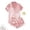 Pink, variant on Xunmmm Womens Satin Pajamas Sets Short Sleeve Button Down Shirt and Short Set Sleepwear 2 Piece Shorts Set Loungewear