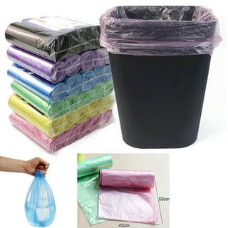 Fule 20Pcs/Roll Disposable Plastic Small Garbage Bag Trash Bags Household  Black 