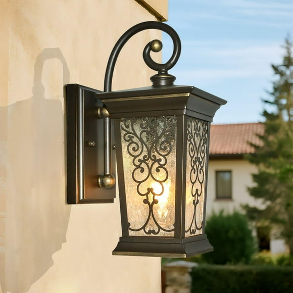 ALVIME Outdoor Wall Lights Fixture, 14" H Exterior Patio Wall Lanterns, Waterproof Porch Sconce, Outside Lights for Entryway, House, Front Door, Backyard, Gara
