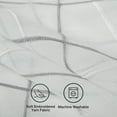 thumbnail image 4 of Top Finel White Sheer Curtains 84 Inches Long Grey Embroidered Grommet Window Curtains for Living Room Bedroom, 2 Panels, 4 of 7