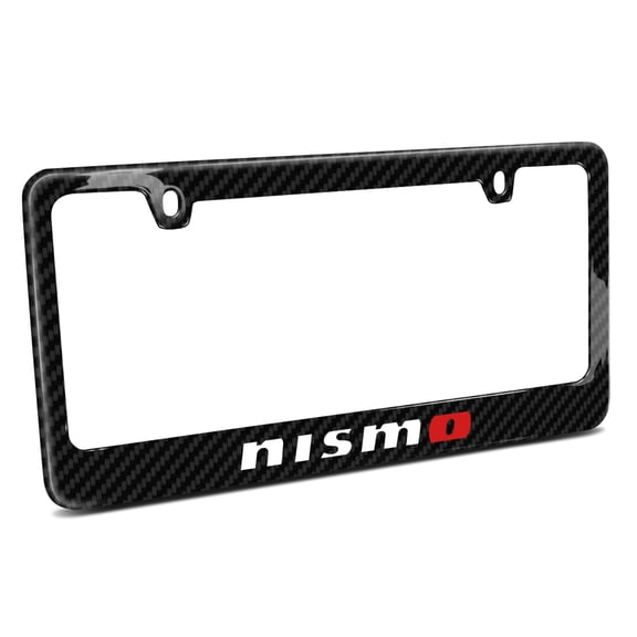 Nissan NISMO Real 3K Black Carbon Fiber License Plate Frame