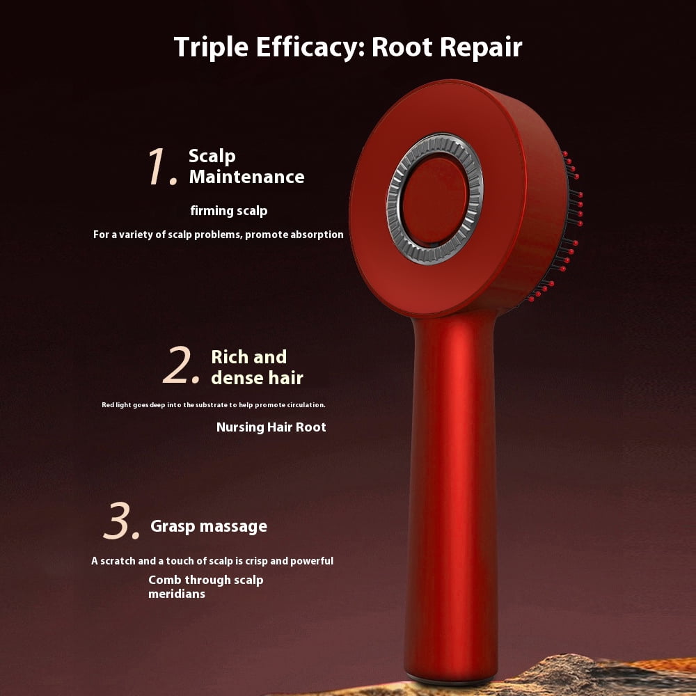 Hair Oil Applicator,Electric Scalp Massager,Red Light Hair Care Comb, 2 in 1 Deep Massage at Home for Relax