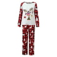 thumbnail image 5 of mgoYE Christmas Pjs for Family , Christmas Tree Letter Print Holiday PJs Sleepwear Loungewear for Men/Women/Kids/Baby(Red,L), 5 of 9