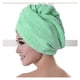 thumbnail image 3 of Toalla de microfibra para el cabello para mujer, de secado rápido, color azul, tipo turbante, suave y absorbente, 60x20cm., 3 of 4