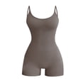 thumbnail image 1 of Baberdicy Combinaisons pour Femmes Liquidation Sans Manches Col Rond Bretelles Couleur Unie Combinaison Bretelles Shapers Gris, 1 of 5