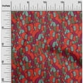 thumbnail image 2 of oneOone Viscose Chiffon Red Fabric Abstracts Diy Clothing Quilting Fabric Print Fabric By Yard 42 Inch Wide, 2 of 5