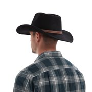 Kanut Sports - Rocky - Wool Felt Western-Style Black Cowboy Hat for Male