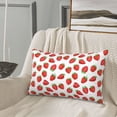thumbnail image 5 of Pofeuu Strawberries Print Polyester Microfiber Plush Pillowcases, Super Soft and Cozy Pillow Case Covers with Envelop Closure（Pillow core not included）-16"x24", 5 of 6