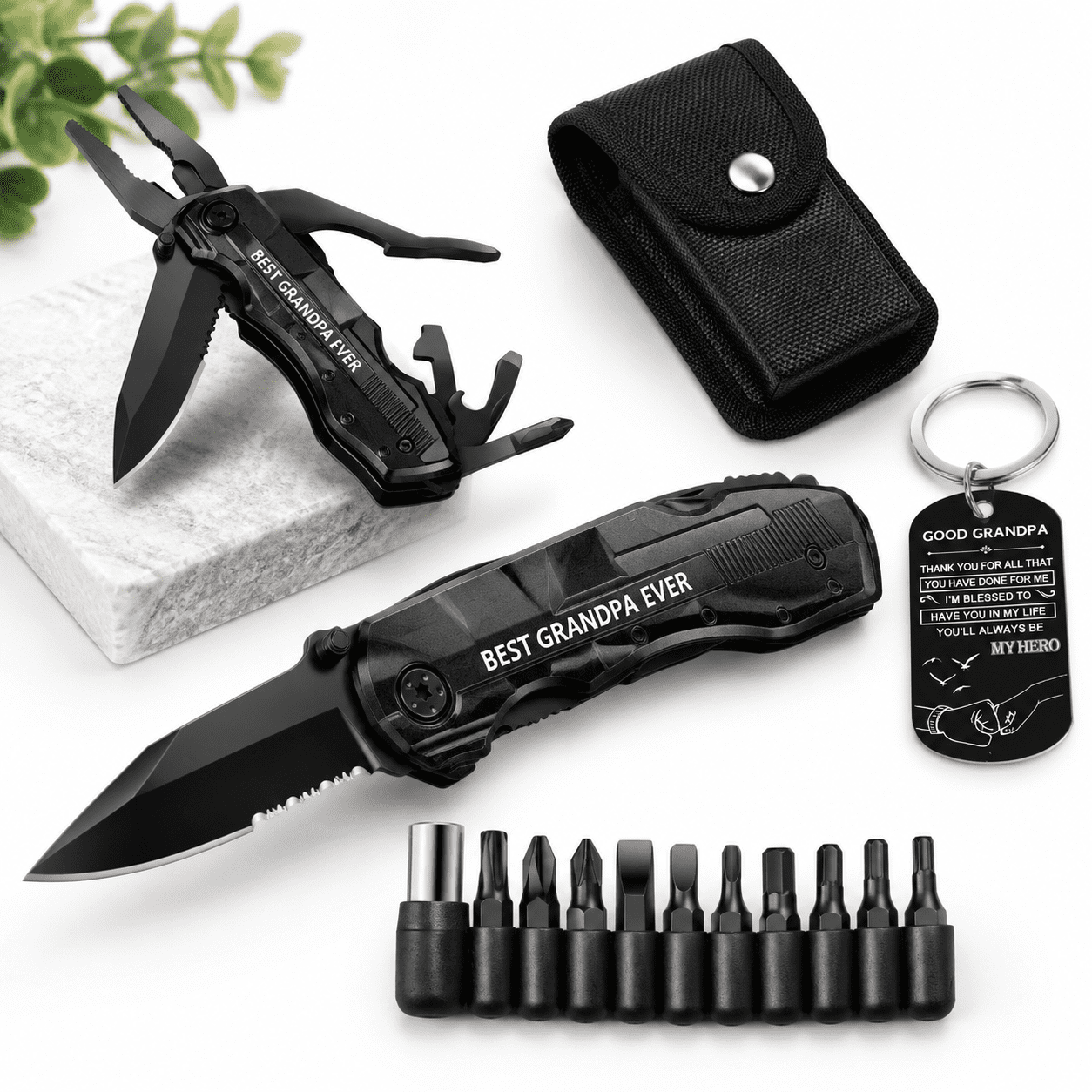 Gifts For Grandpa From Granddaughter Grandson Fathers Day Birthdaymas Multitool ever Multi Tool Climbing Camping Cycling Hikin