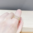 thumbnail image 4 of Jumpingount Anillo de apertura para mujer, anillos de decoración de diamantes de imitación geométricos de cobre, decoraciones de mano ajustables, joyería Ropa, zapatos y accesorios Miscelánea Jumpingount AP014804-00, 4 of 6