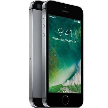 Apple iPhone SE 16GB Gray Unlocked (A Stock) + Plum Screen Protector + Case