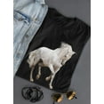 thumbnail image 3 of Amazing White Andalusian Horse T-Shirt Women -Image by Shutterstock, Female Medium, 3 of 4