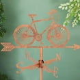 thumbnail image 5 of Road Bike Weather Vane Bicycle Metal Weathervane Bike Windvanes Copper Weathercock Decorative Wind Direction Signs, 5 of 7