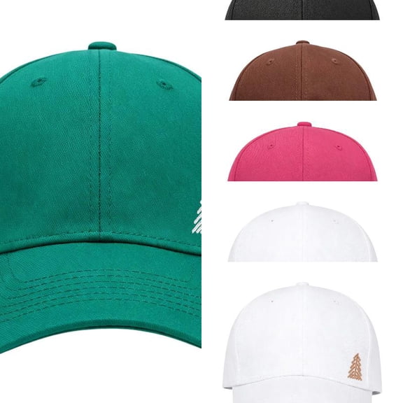 AJGRHE Youth And Adult Side Embroidered Baseball Cap Classic Visor Hat For Outdoor Sports Activities Green One Size