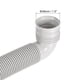 thumbnail image 3 of Manguera de desagüe para lavadora Uxcell, tubo de extensión de 1.5M de longitud y 38mm de diámetro interno en gris, 3 of 5