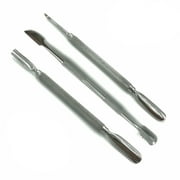 Rust Free Manicure Pedicure Cuticle Pusher Cleaner Trimmer 3 Pc Nail Care Tools