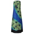 thumbnail image 7 of Tiqkatyck Dresses for Women 2023 Women Plus Size Sleeveless Peacock Print Long Maxi Dress Boho Summer Beach Dress Womens Dresses Blue, 7 of 7