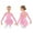 A Pink, variant on Girls Sequins Figure Ice Skating Dress Hollow Back Mesh Gymnastics Leotard Wrap Skirt Ballet Lyrical Dancewear A Pink 4