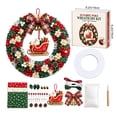 thumbnail image 4 of 3D Christmas Fabric Poke Wreath DIY Kit, Fabric Poke Art Kit for Adults, Christmas Wreath DIY No-sew Craft Kits, Classic Holiday Wreath Craft Gift for Door and Wall Home Display, 4 of 5