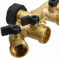 thumbnail image 2 of Faucet Y Selector 4 Outlet Valves, Brass Faucet Connector 4 Way, 2 of 5