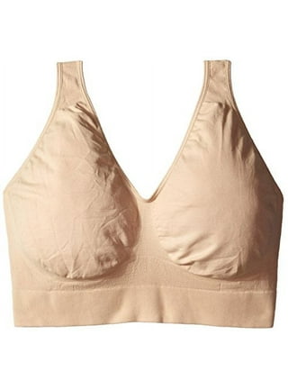Hanes Women's Seamless Pullover Cozy Bra MHG196 White M