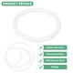 thumbnail image 2 of Uxcell 30-Pack Aros para Atrapasueños, Aros Redondos de Plástico de 2.4 Pulgadas para DIY de Corona de Boda Blanca 0.24 Pulgadas, 2 of 6