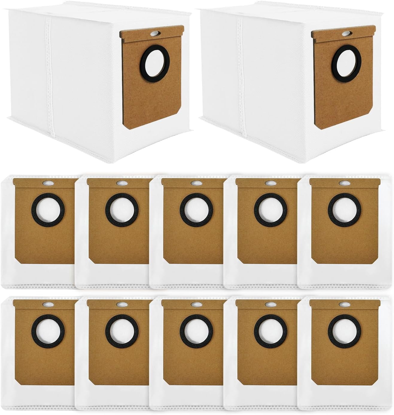 10 Pack Dust Bags For Dreame Robot Vacuums - 3.2L Self-Emptying Base Replacement Bags