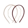 thumbnail image 1 of Accesorios para el cabello de color sólido Unique Bargains 1 Set para mujeres tono dorado rojo, 1 of 5