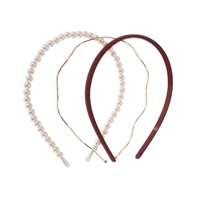 Accesorios para el cabello de color sólido Unique Bargains 1 Set para mujeres tono dorado rojo