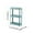 Mint Green, variant on VWRXBZ Kitchen Shelf, 27.69 Inch Slim Rolling Storage Cart Three Layer Narrow Type Practical Rack with Wheels Shelf for Kitchen Bathroom Laundry Pantry Small Spaces Shelf Organizer