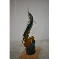 thumbnail image 6 of Nifao Marlin Fish and Turtle Swimming in the Ocean Bronze Statue Size – Garden Outdoor Decor Sculpture, 20"L x 18"W x 53"H, 6 of 12
