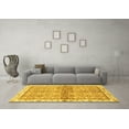 thumbnail image 3 of Ahgly Company Machine Washable Indoor Rectangle Oriental Yellow Traditional Area Rugs, 8' x 10', 3 of 4
