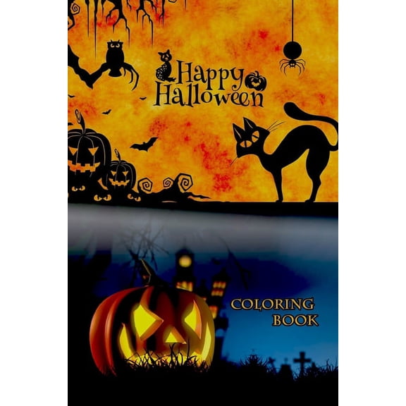 Happy Halloween Coloring Book: For children, Spooky Workbook!, (Paperback)