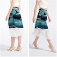 thumbnail image 4 of Whale Beach Skirts Summer Dress Chiffon Women's Casual Polyester Strap Beach Dress for Summer Beach Party, 4 of 6