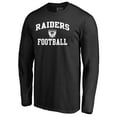 thumbnail image 2 of Men's Black Las Vegas Raiders Vintage Collection Victory Arch Long Sleeve T-Shirt, 2 of 3
