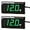 Green Light, variant on 2 Pieces DC 5 to 30V Car Digital Voltmeter 12V Voltage Meter Car Audio Gauge LED Display 12V Waterproof Voltage Gauge Meter for Motorcycle(Green Light)