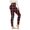 Wine, variant on WREESH Womens Yoga Pants Stretch Yoga Leggings Fitness Running Gym Sports Full Length Active Pants Yoga Full Length Pants Blue