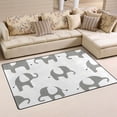 thumbnail image 2 of Elephant Memory Foam Area Rug 31"x20" Non Slip, Absorbent, Fade Proof for Living Room, Bedroom, Office, 2 of 7