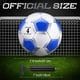 thumbnail image 2 of Balón de fútbol HyDren oficial, tamaño 4, para entrenamiento, con bomba, 2 of 6