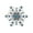 Blue, variant on Stylish Snowflake Crystal Brooch Lightweight Alloy Lapel Pin Secure Fastening Design For Outfit Decoration