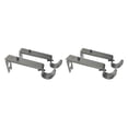 thumbnail image 1 of Paquete de 4 varillas para cortinas para cortinas, soporte para soporte, barra para cortinas extensible Gris, 1 of 3