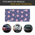 thumbnail image 5 of Zufioo Cute Pig Print Car Aluminum Front License Plate, 12x6 Inch Decorative Personalized Car License Plate Car Accessories, 5 of 8