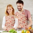 thumbnail image 3 of Autumn Fall Leaves Pattern Apron-Garden Aprons for Women with Pockets-Cotton Linen Waterproof Kitchen Cooking Gardening Aprons Adjustable for Kitchen,Cooking,BBQ and Salon 33"x27", 3 of 7