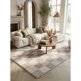 thumbnail image 1 of Rug Branch Eclipse Checkered Indoor Area Rug, Beige Brown, Geometric - Living Room, Bedroom, Dining Room, and Office, 1 of 6