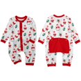 thumbnail image 3 of Baozhu Family Matching Christmas Pajamas Sets Parent-Child Outfit Cute Santa Claus Snowman Print Sleepwear Long Sleeve Home wear, 3 of 8