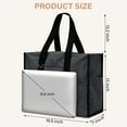 thumbnail image 7 of Kwuty Large Tote Bag for Women Waterproof with 12 Pockets Top Zipper Closure Utility Teacher Nurse Bags for Work School（Dark Grey）, 7 of 7