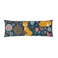 thumbnail image 1 of YUSDECOR Forest And Fox Body Pillowcase Pillow Protector Cushion Cover 20x60 inch, 1 of 1